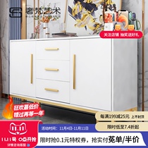Post-modern light luxury sideboard modern minimalist locker living room porch cabinet dining room multifunctional locker furniture