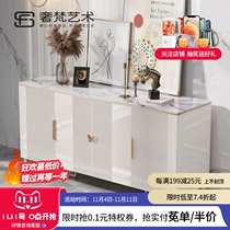 Light luxury sideboard wine cabinet with one wall high cabinet living room wall side cabinet modern marble postmodern dining side cabinet