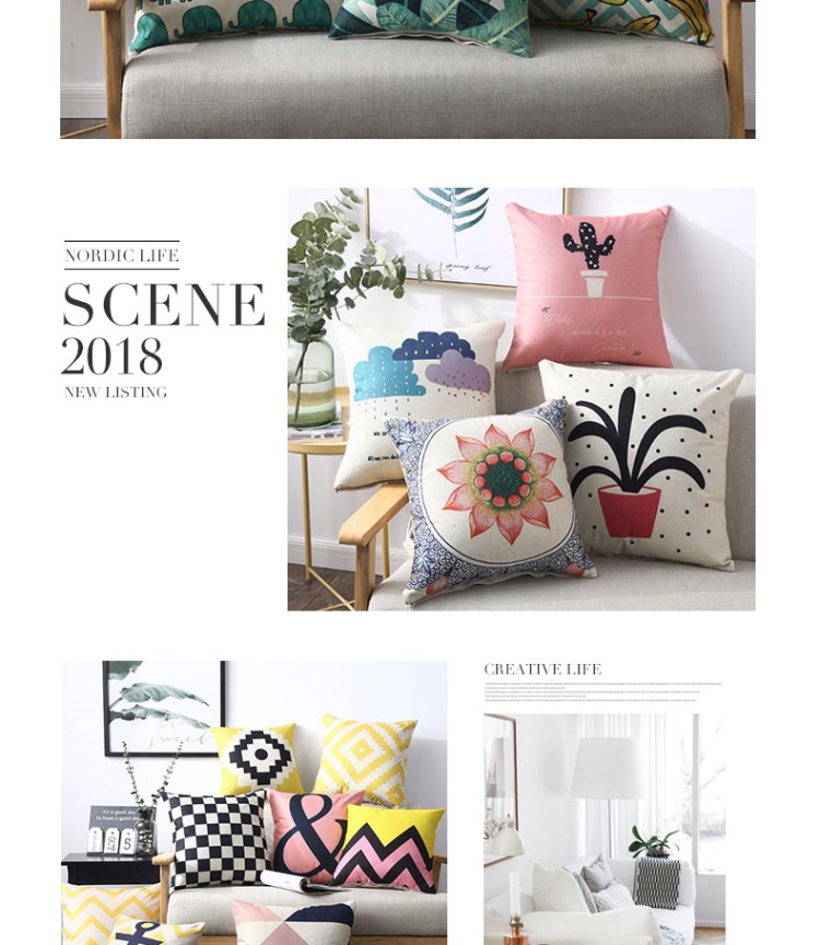 phòng khách sofa đệm gối che toàn bộ in bông gối đệm gối bìa mà không có lõi-vỏ Nữ hoàng quảng trường - Trở lại đệm / Bolsters gối tựa lưng cao su non
