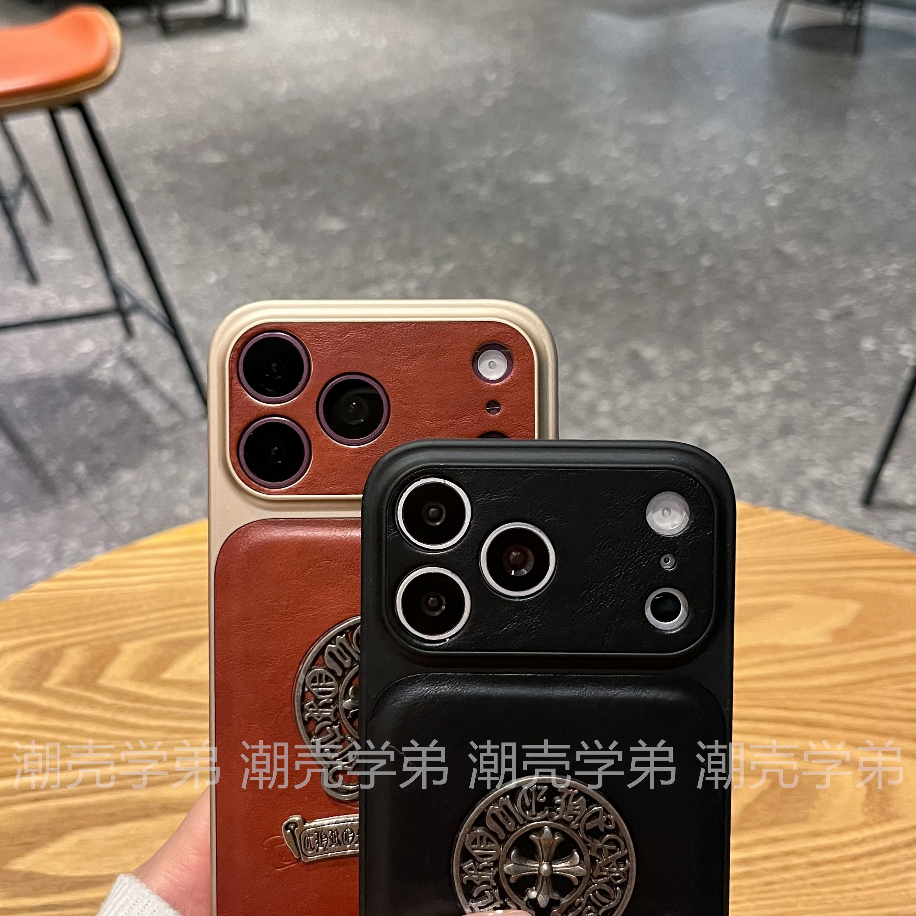 Chrome Hearts Emblem Floral iPhone Case
