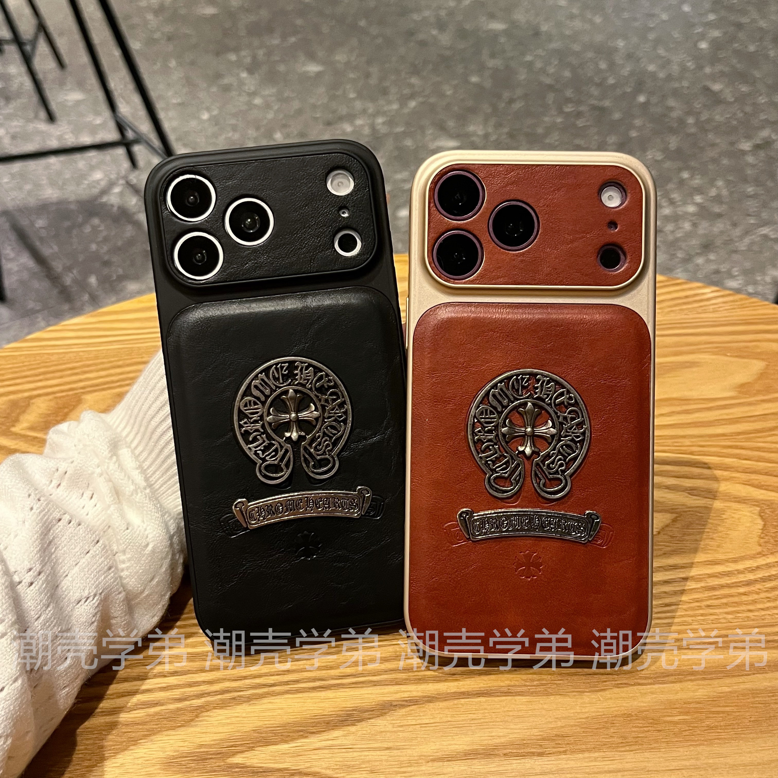 Chrome Hearts Emblem Floral iPhone Case
