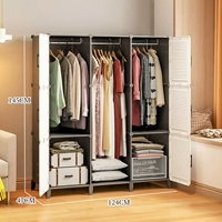 [▼Дополнено ножками шкафа] Утолщенные 9 дверей и 3 подвески — серые и белые (❤Популярный выбор❤)