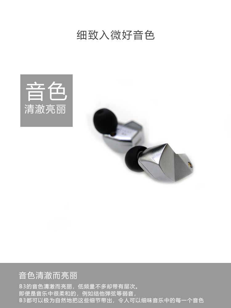 Проводные HiFi наушники final b3 b2 b1圈铁混合耳机b系列动铁动圈入耳式耳塞京线可拆卸