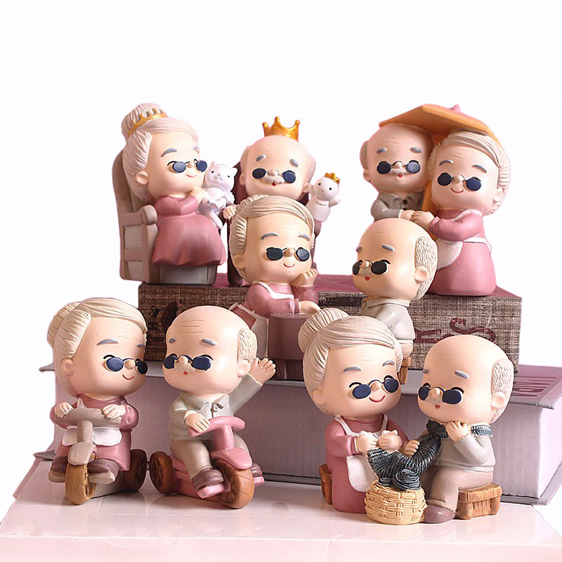 Sun Glasses Grandparents Decorate Cake Swing Piece Cute Trendy Suns Golden Wedding Party Birthday Cake Plugin Costume