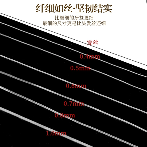 Ультратонкая прозрачная леска, нить для бисера, рисовые бусины и жемчужная специальная неэластичная нить из рыбьего шелка, нить ручной работы, материал для ожерелья своими руками