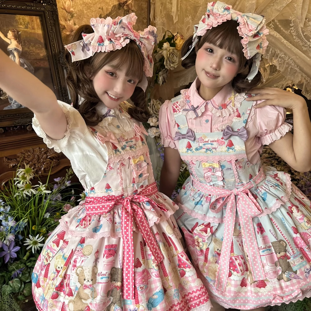 👗【彩虹糖果屋】婴儿蓝Lolita背带,甜美可人的时尚必备🎀-lolita洛丽塔连衣裙-淘宝好物网