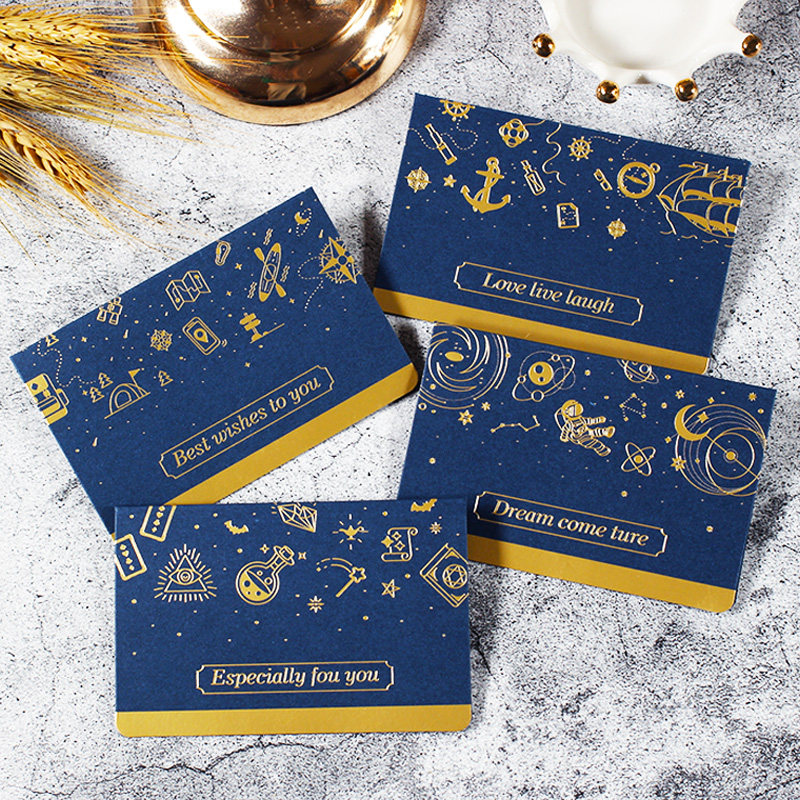 Starry sky birthday card Creative high-grade small card Teacher's Day Greeting card Custom Mid-Autumn Festival Blessing message card