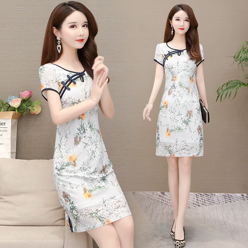 Ципао, платье для матери, подходит для подростков, яркий броский стиль, коллекция 2021