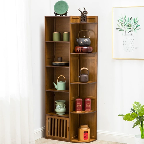 Новый китайский стиль богосовый шкаф чайный шкаф чайный шкаф для хранения чая Elm Bogu Древний травяной бог Богу Анку стой