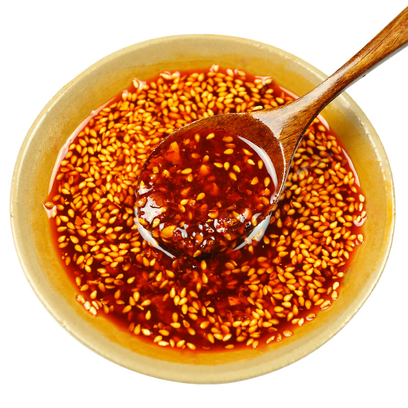 四川麻辣油泼辣子230g*2瓶 自制香辣红油辣椒