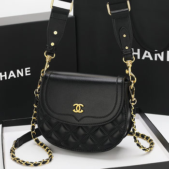 New Genuine Chanel Bag for Women, Genuine Leather, Designer Brand, Fashionable and Versatile Crossbody Shoulder Bag with Quilted Pattern