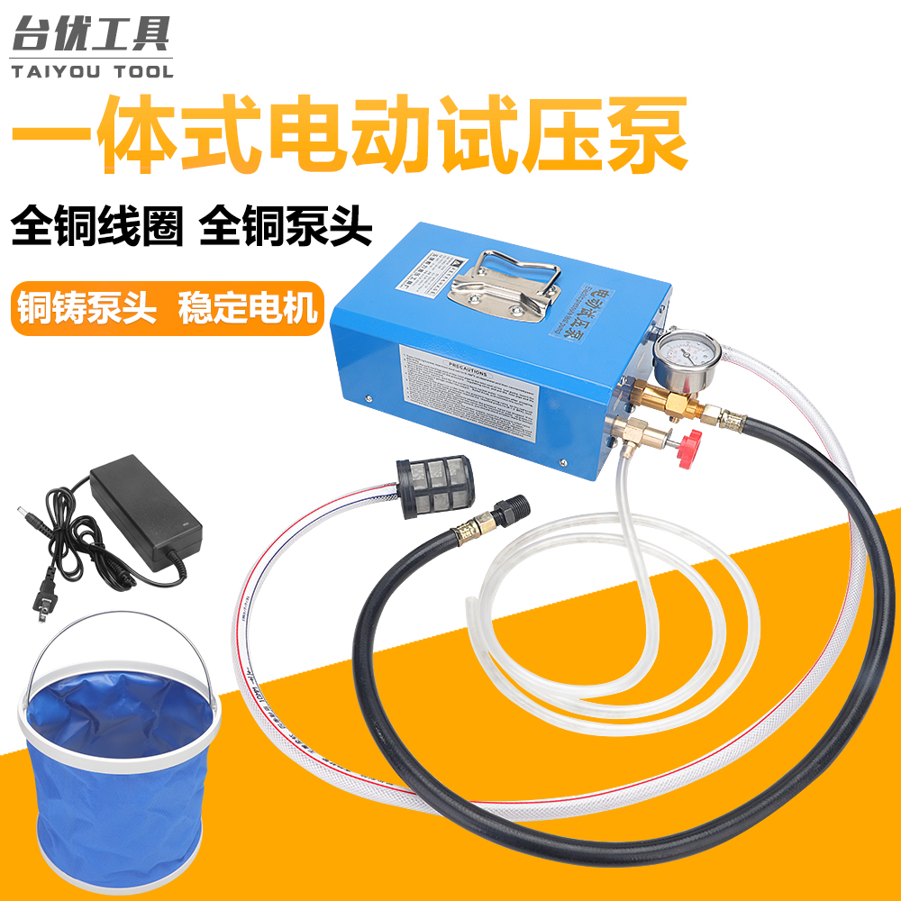 DSY-12 electric portable test pump water pipe PPR pipe ground heating detection 12 kg test pressure suppressing portable pump