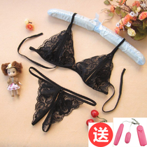  Sexy lace open file three-point passion perspective clothing sexy underwear female extreme temptation suit show plus size uniform
