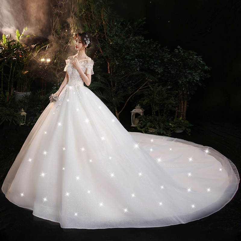  XXL+1086 [Xianyi/Shining] ivory White 1.5m Drag Tail   + $15.71 