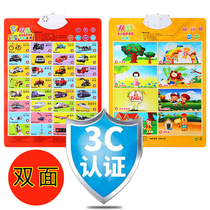 Baby double-sided pinyin cognitive reading figure literacy sound wall chart early education young children Enlightenment toy sound wall stickers