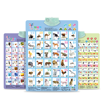 Early education can talk babies young children wall stickers with sound hanging book cognitive pronunciation English pinyin wall chart