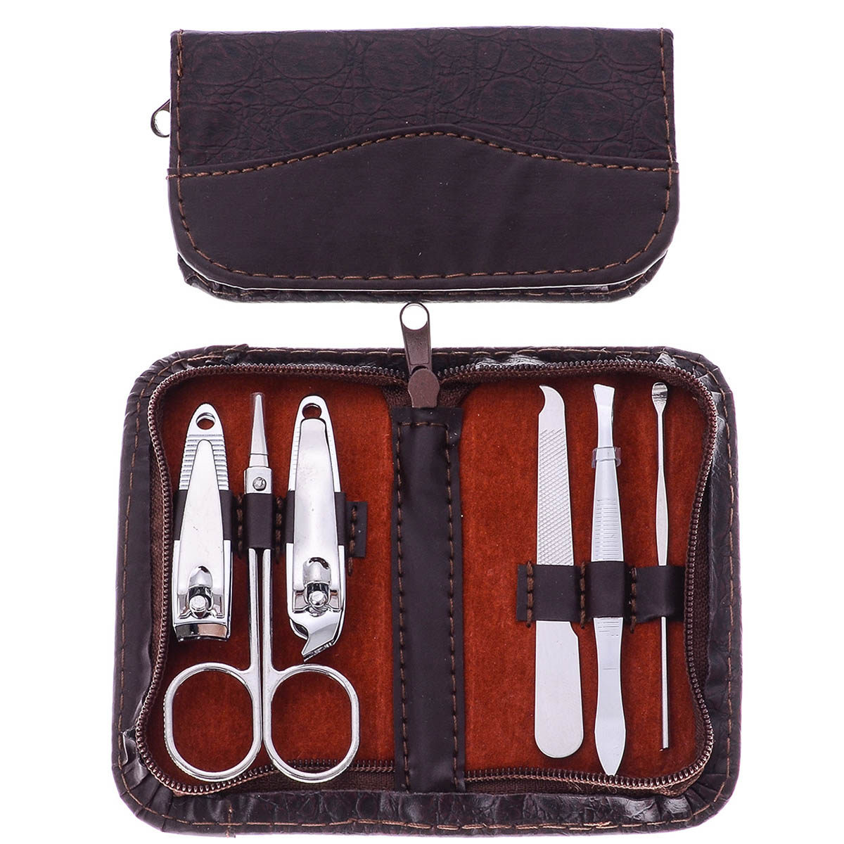 Nail Clipper Jinli Nail Clipper Set Carbon Steel Six-piece Set Can Print LOGO Nail Art Set Z-1