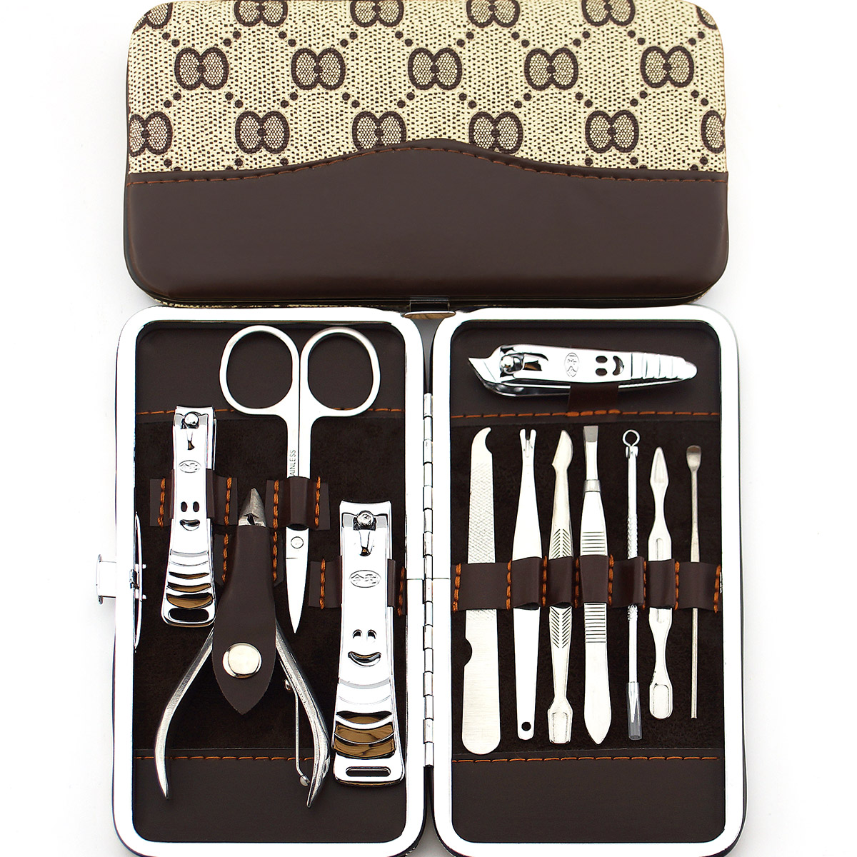 Manicure set 12-piece set Jinli nail scissors set Nail tools Nail clippers Nail clippers four colors