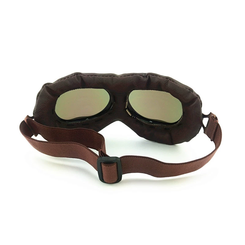 Xe máy Harley Goggles Kính chắn gió Kính cát Xe điện Kính đeo Mũ bảo hiểm Mặc Gương Đồng Da - Xe máy Rider thiết bị