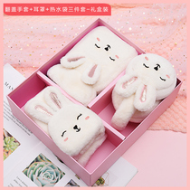 Gloves female winter plus velvet students can love cute Korean version of tide cartoon padded plush cat claw riding warm cotton winter