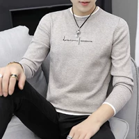 Демисезонная тонкая утепленный лонгслив для отдыха, осеннее термобелье, круглый воротник