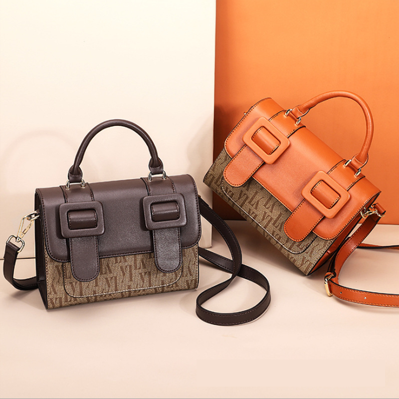 Small bag slope 2022 new tide senior single shoulder temperament handbag Han version of the leather female bag