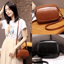 Womens bag 2022 new slanted satchel Summer Fashion Korean version 100 lap single shoulder small bag womens tennis red retro genuine leather womens bag