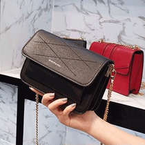 Small bag woman inclined satchel 2022 new net red fashion 100 lap single shoulder genuine leather girl bag advanced sensation small fragrant wind chain bag