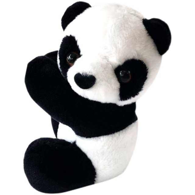 Giant panda clip doll ຕົບແຕ່ງ simulation ໄມ້ໄຜ່ປີນ doll pendant Sichuan Chengdu ຖານຂອງປະທານແຫ່ງການເດີນທາງ