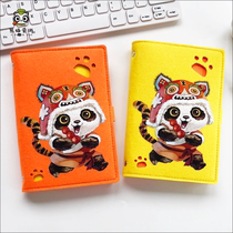 Panda Love Tour original Zodiac pattern wool felt loose-leaf book detachable hand Ledger notebook student stationery