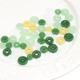 Стеклянный защитный амулет из нефрита, пряжка, ожерелье и браслет, аксессуар ручной работы, плетеные бусины