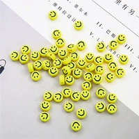 Желтый черный улыбающийся лицо около 100 на/сумку