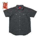 Spot Special Supreme Emelcodery, старая вода для мытья точка точка точка джинсовая ткань с короткой рубашкой подлинной рубашки