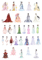 (Uncut) Pocket stickers homemade A4 sulfuric acid paper matt self-adhesive antique characters 15