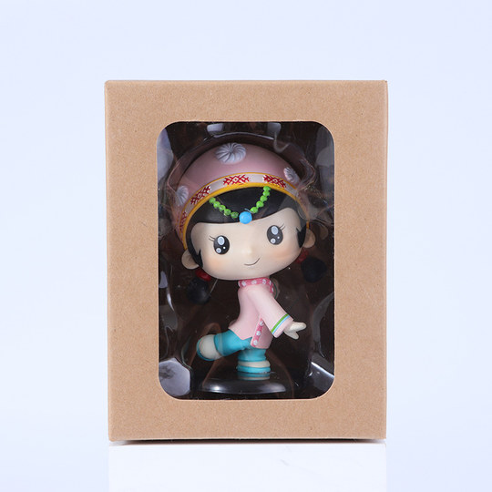 民族特色饰品仫佬族公仔娃娃小摆件酒柜书柜手办送礼工艺品手办