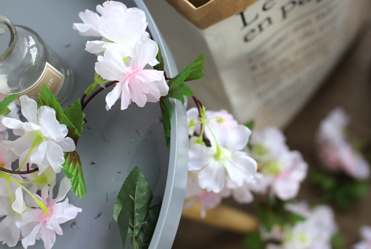 Mô phỏng hoa anh đào hoa treo tường giả hoa mây điều hòa không khí hoa trang trí đám cưới giỏ mây ghế trang trí hoa nho - Hoa nhân tạo / Cây / Trái cây