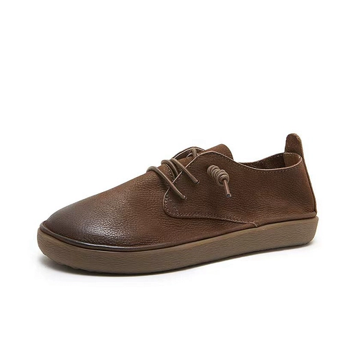 Кожаная низкая повседневная обувь, воловья кожа, мягкая подошва