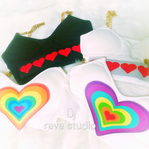 Thailand s2o voice-activated gown flashing gown vest T-shirt female nightclub edm music festival trampoline dress