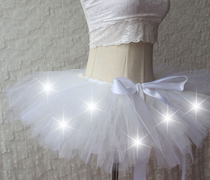 Trampoline gown edm clothing tutu skirt gown LED luminous skirt women trampoline suit luminous dress women