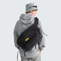 MGE Japanese mens cross-body bag one shoulder large capacity sports Oxford cloth backpack canvas cross-body bag student casual