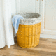 hộp đựng mỹ phẩm mini Giỏ giấy lưu trữ thùng rác gia đình giỏ văn phòng wicker gia đình thùng mây kết thúc phòng tắm dụng cụ lưu trữ thùng hộp đựng mỹ phẩm mini