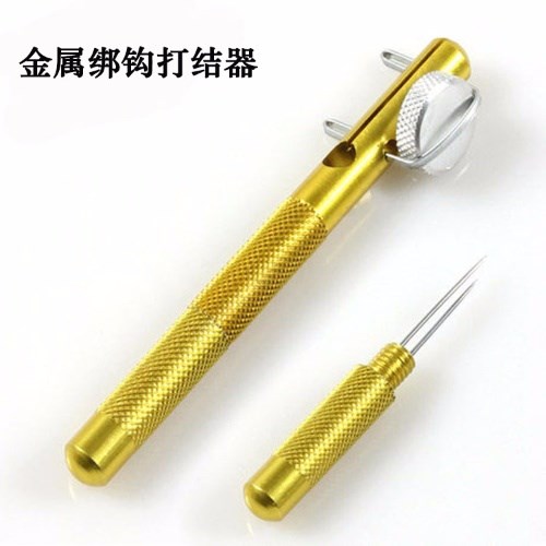 Metal fish hook binding device manual hook binding device fishing line thread binding device dual-purpose fishing hook binding tool accessories