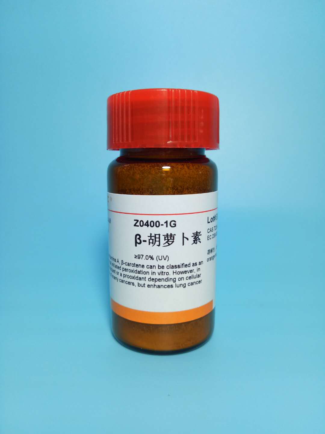 科研试剂 &beta;-胡萝卜素/&beta;-叶红素/&beta;-Carotene /CAS:7235-40-7