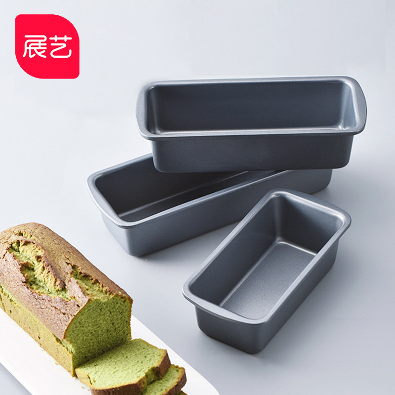 Exhibition art strip solid bottom not stained with cake mold toast mold cheese cake bread mold home baking tray oven