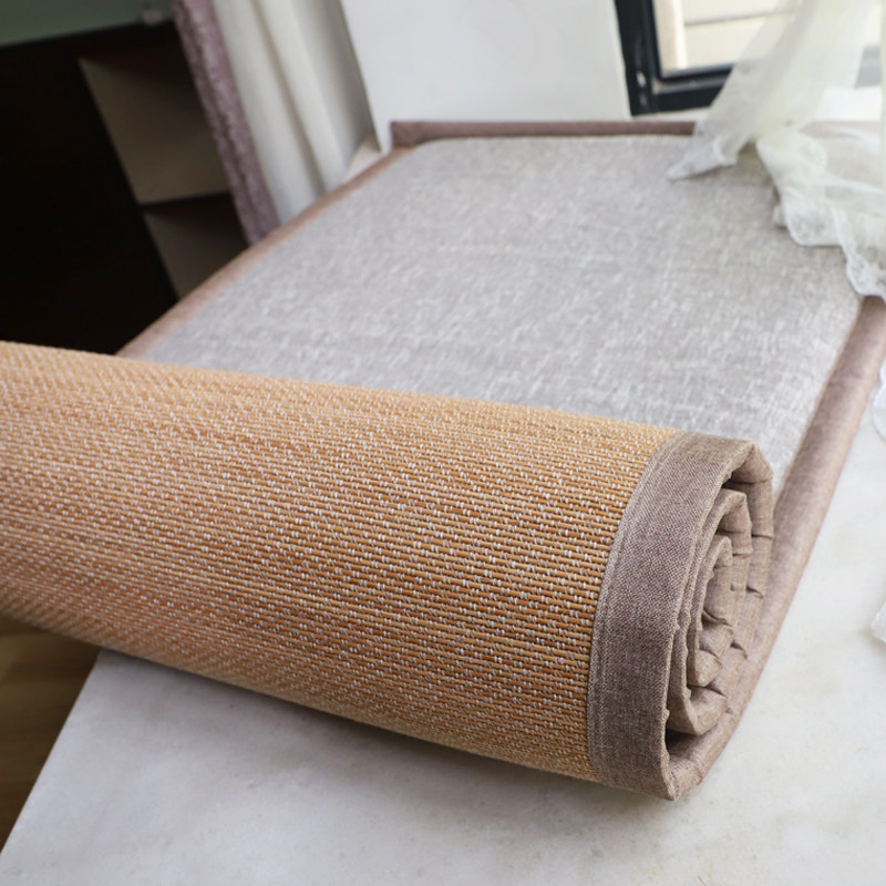 Both sides with bay window cushion window sill mat Japanese tatami mat custom four seasons universal double-sided balcony blanket can be removed and washed