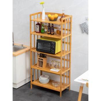 Nanzhu kitchen storage rack floor-standing multi-layer storage rack multi-functional microwave oven cabinet household pot storage rack