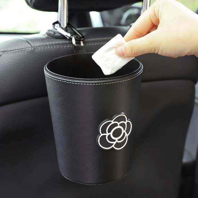 Car trash can creative cartoon multi-purpose car hanging storage barrel backrest storage cute car paper box