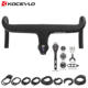 Road bicycle carbon fiber bent handlebar, lightweight, one-piece, wind-breaking, fully hidden internal cable routing, carbon handlebar with computer holder