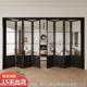 Aluminum alloy French retro folding door Kitchen Bathroom Living room balcony partition Railless folding glass door
