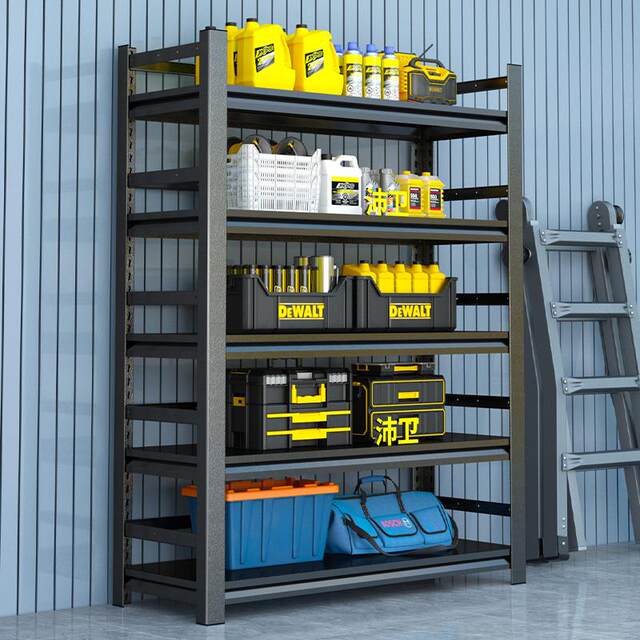 Kitchen storage rack Carbon steel household floor-standing multi-layer adjustable three-sided fence microwave oven boiler storage storage rack